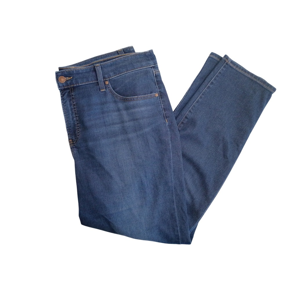 Chico's So Slimming Girlfriend Slim Leg Ankle Jeans Dark Indigo 14R Size 2.5R